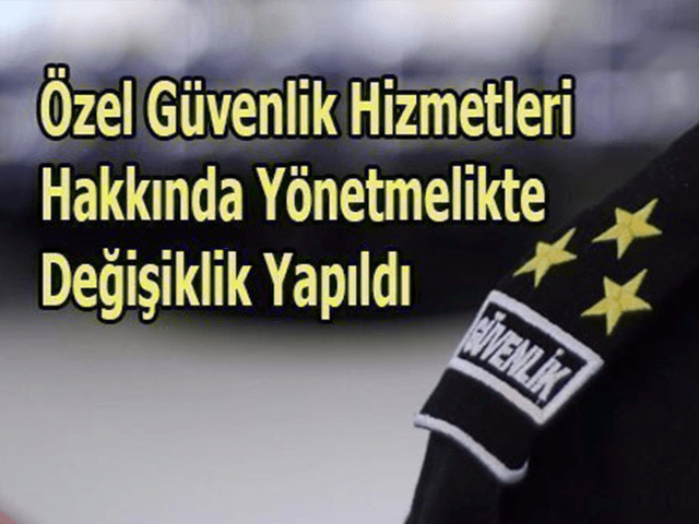 Özel Güvenlik Hizmetlerine Dair Kanun